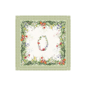 Centrotavola in cotone a fiori Vingi 90*90 dis. 3