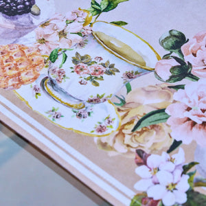 Centrotavola in cotone a fiori Vingi 90*90 dis. 4