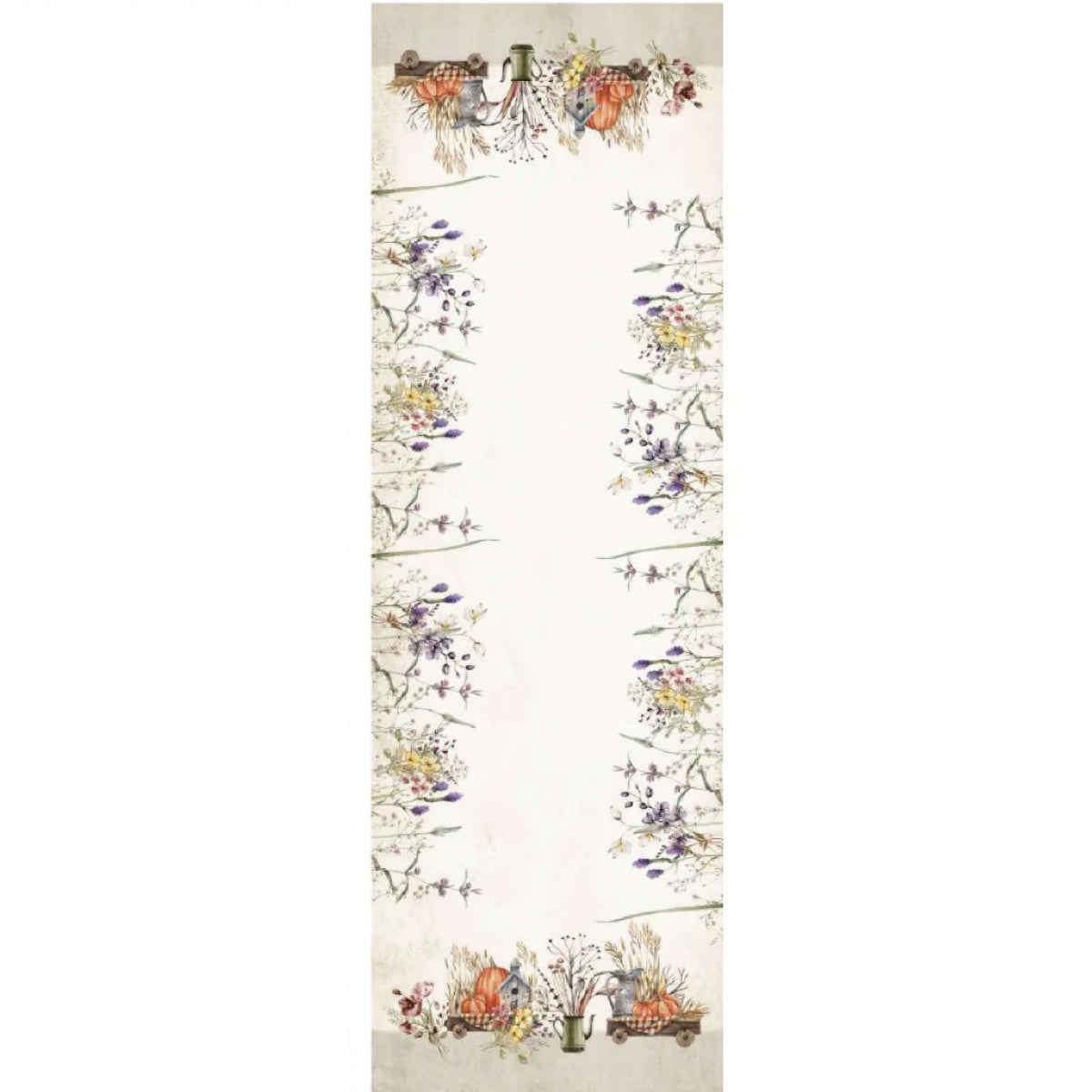 Runner tavolo in cotone dis. 9 Vingi 45x140