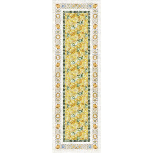 Runner tavolo in cotone dis. 12 Vingi 45x140