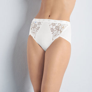 Slip donna sloggi chic midi cotone e pizzo 2 pezzi