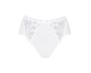 Slip donna sloggi chic midi cotone e pizzo 2 pezzi