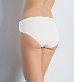 Slip donna sloggi chic tai cotone e pizzo 4 pezzi