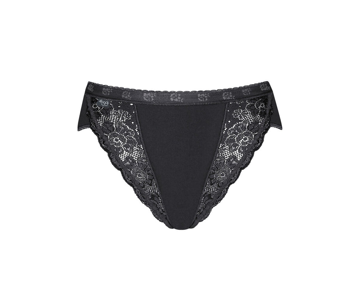 Slip donna sloggi chic tai cotone e pizzo 4 pezzi