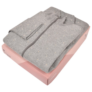 Giacca da camera vestaglia donna punto milano Cippi 4970 grigio 