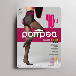 Collant Pompea control push up 40 den contenitivo