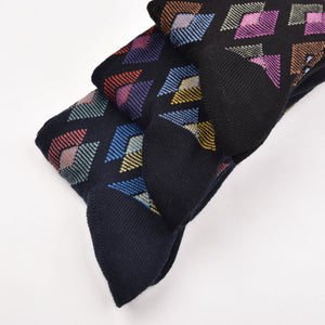 Calze Enrico Coveri caldo cotone lunghe Color line var. C 3 paia