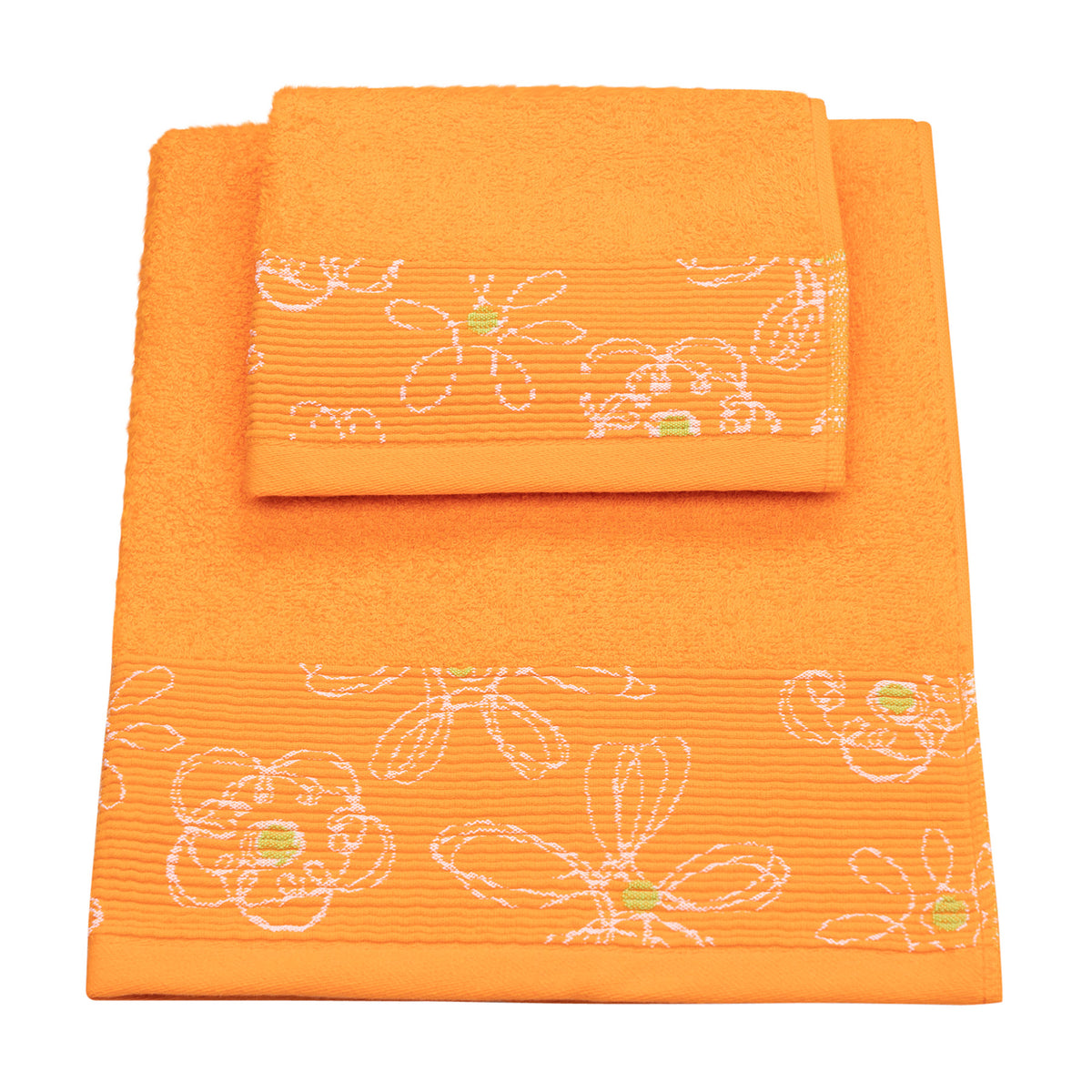 Vingi set asciugamani viso + ospite cotone Colors 