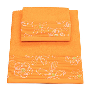 Vingi set asciugamani viso + ospite cotone Colors 