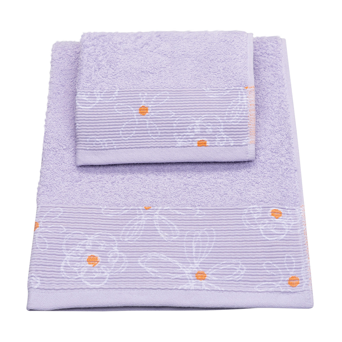 Vingi set asciugamani viso + ospite cotone Colors 