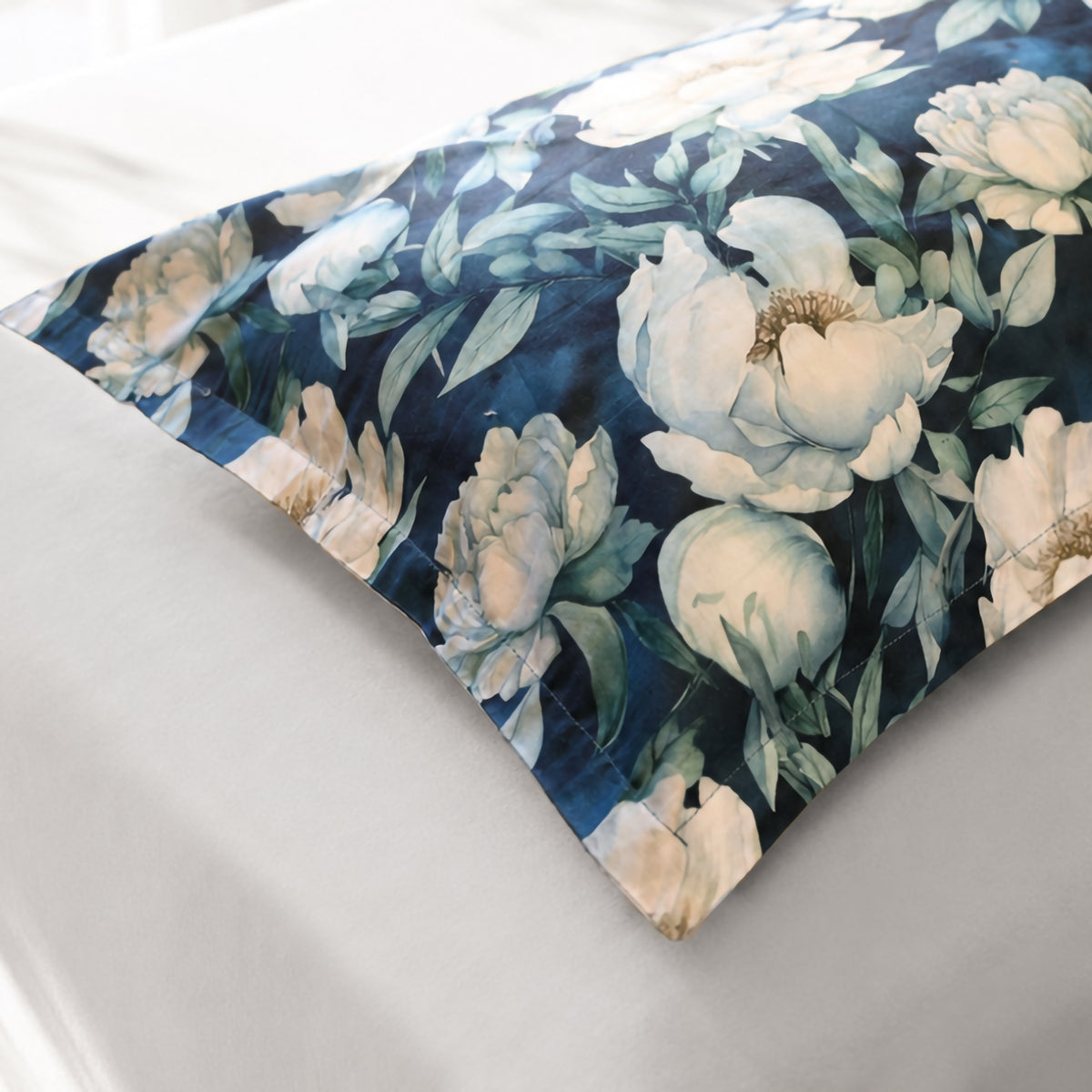 Completo letto fantasia floreale percalle di cotone Enrico Coveri lunan