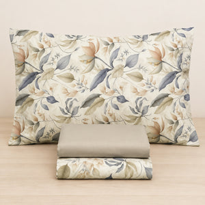 Completo letto floreale percalle di cotone Enrico Coveri taly
