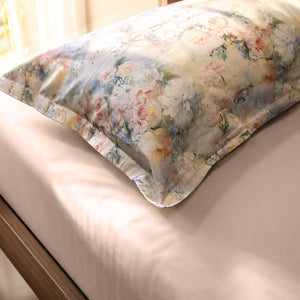Completo letto fantasia floreale percalle di cotone Enrico Coveri tida
