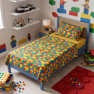 Completo Letto Singolo 100% cotone Jolly Bricks