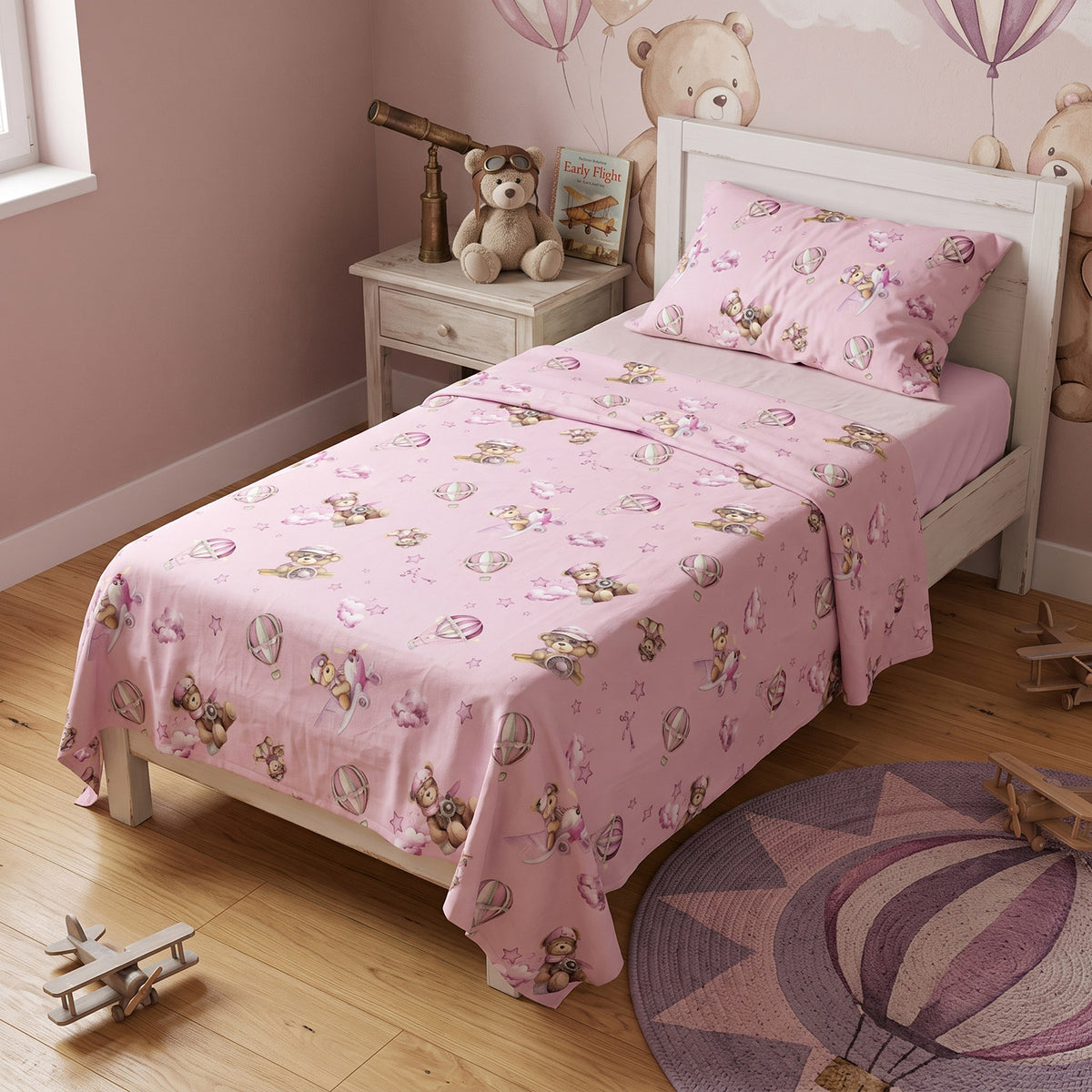 Completo Letto Singolo 100% cotone Jolly Teddy