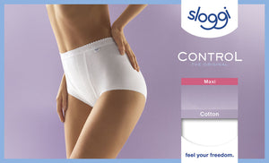 Slip donna Sloggi modellanti control maxi cotone 2 pezzi