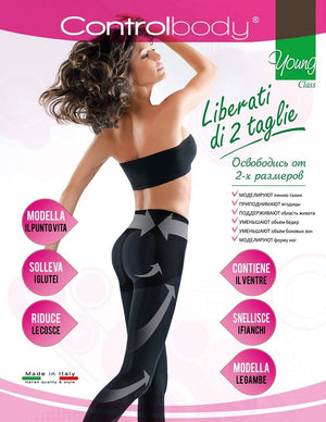 Leggings push up modellante Controlbody 610088 contenitivo 