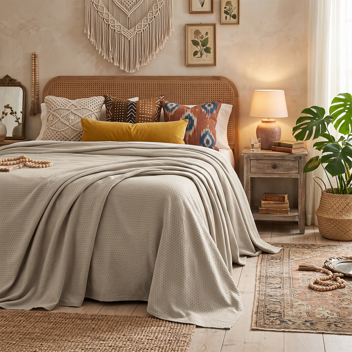 Copriletto leggero jacquard Zambaiti York