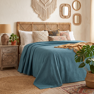 Copriletto leggero jacquard Zambaiti York