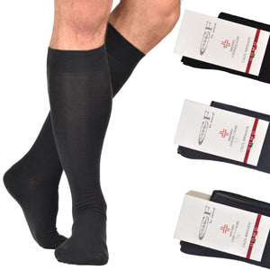 Calze uomo lunghe caldo cotone polsino relax 6 paia