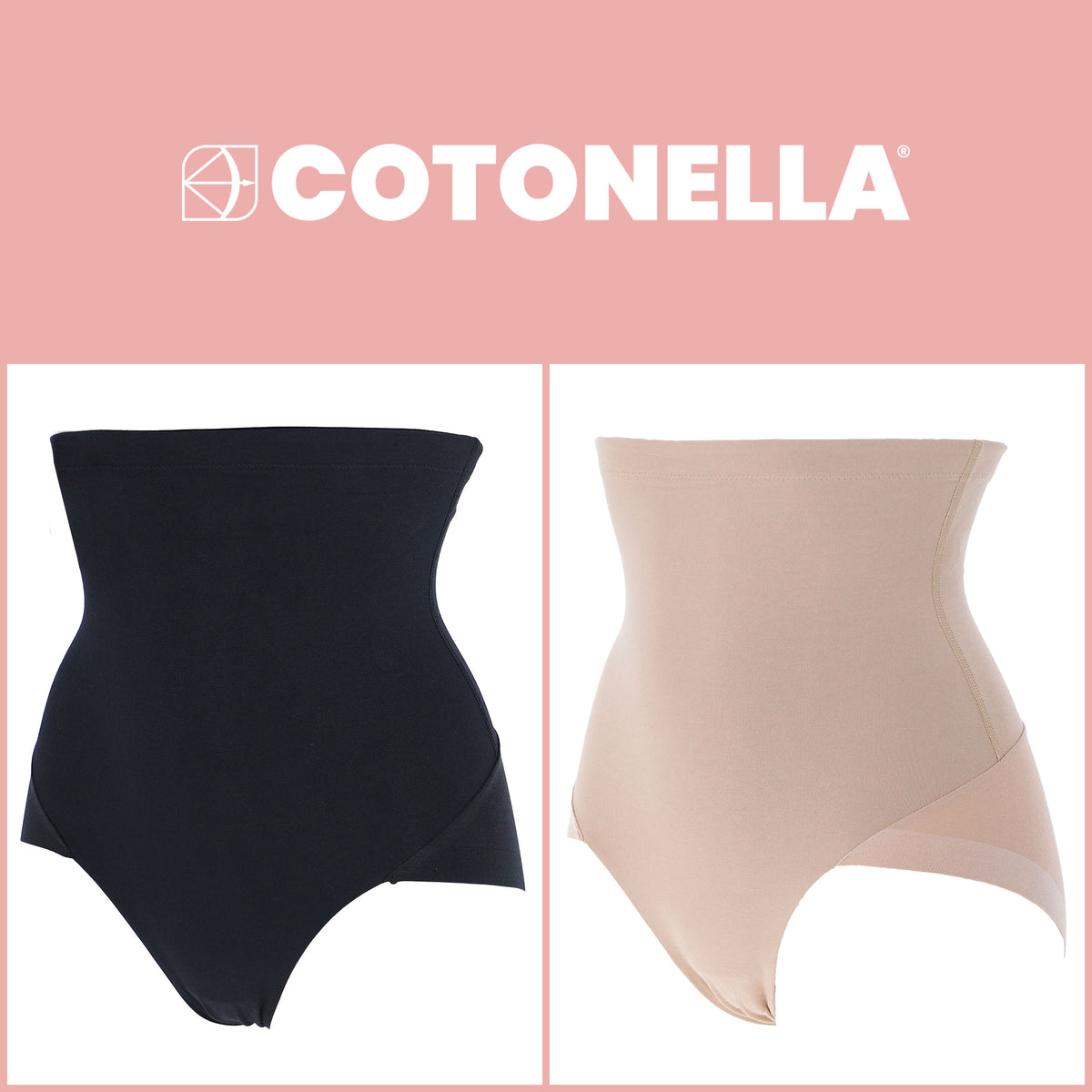 Guaina a vita alta in cotone elasticizzato Cotonella CD523