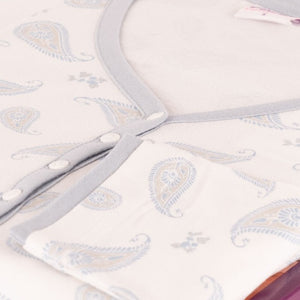 Pigiama donna scollo profondo Cotonella cotone jersey DDC58 celeste