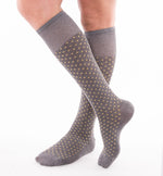 Calze moda uomo lunghe Enrico Coveri summer in cotone elasticizzato grigio 