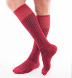 Calze moda uomo lunghe Enrico Coveri summer in cotone elasticizzato rosso
