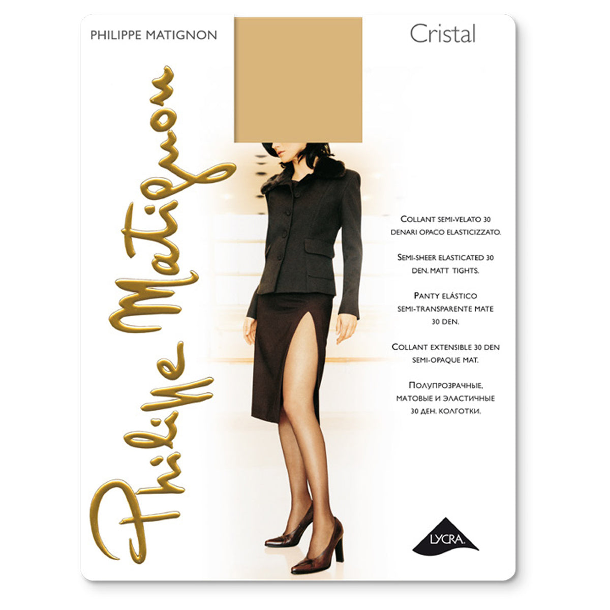 Collant Philippe Matignon Cristal 30 semi-velato opaco