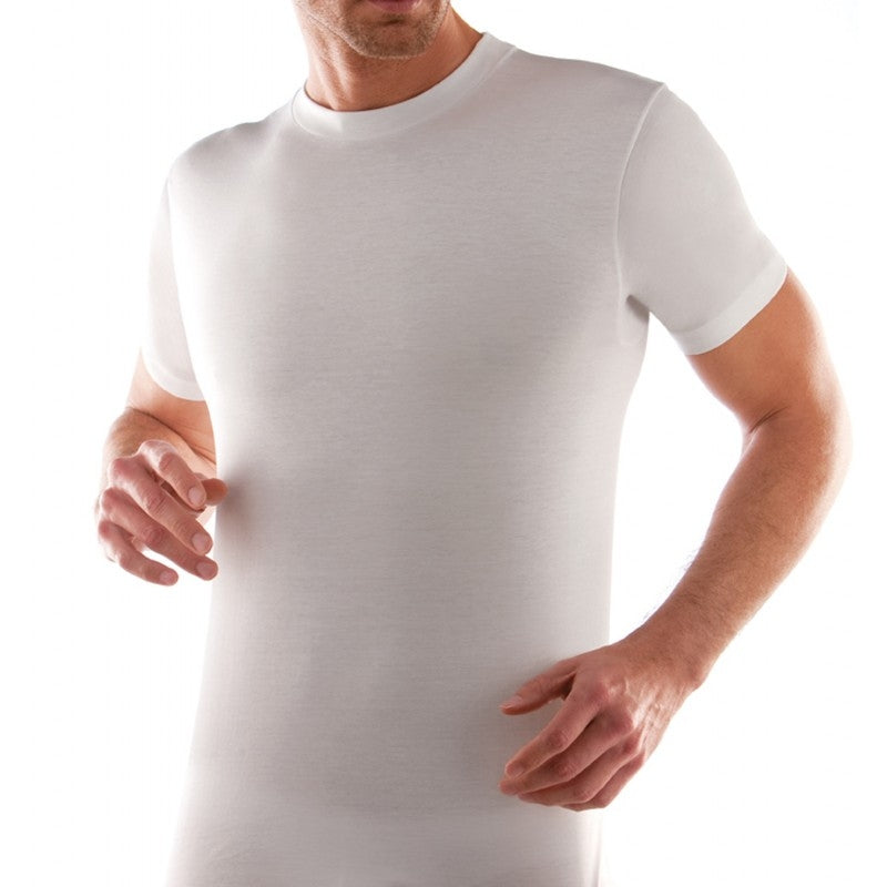 Maglia uomo girocollo Ciesseti 33036 mezza manica cotone 3 pz 