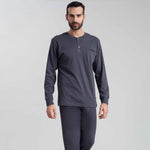 Pigiama uomo calibrato taglie conformate Irge caldo cotone CU107