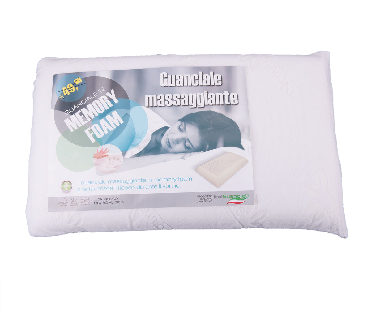 Cuscino ItalGuanciali memory foam guanciale anatomico made in Italy