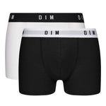 Boxer Dim D0ARL cotone elasticizzato nero+bianco 2 pz