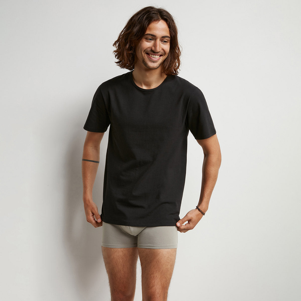Maglia uomo Dim D0DAB collo a giro cotone elasticizzato 2 pz