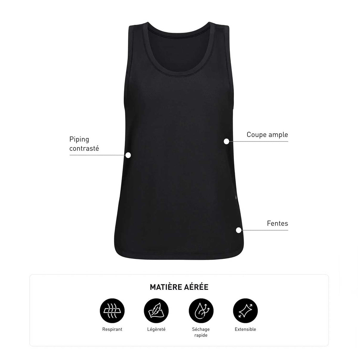 Canotta sportiva donna Dim D0DV1