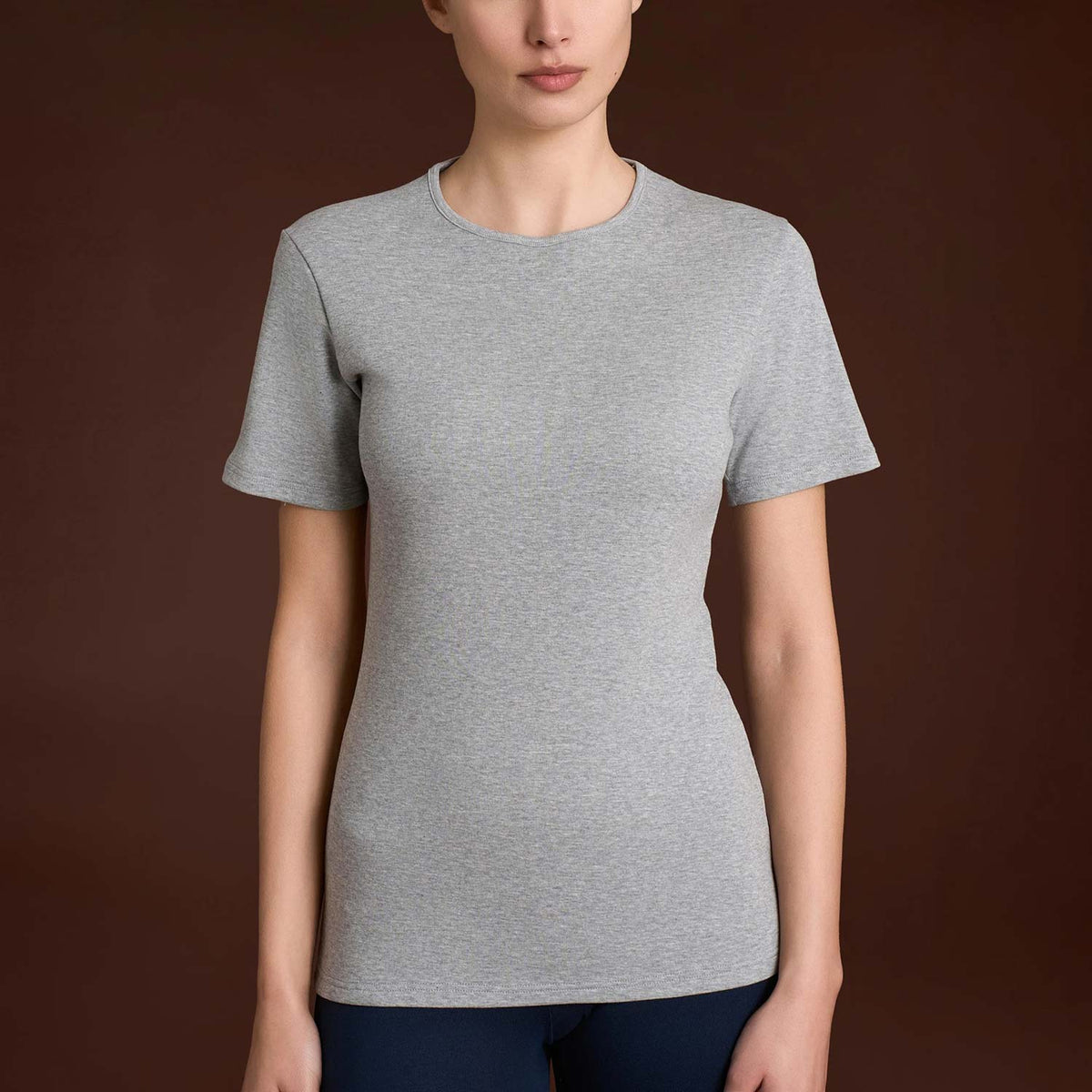 Maglietta donna con girocollo Thermo Cotton Ragno D274A7