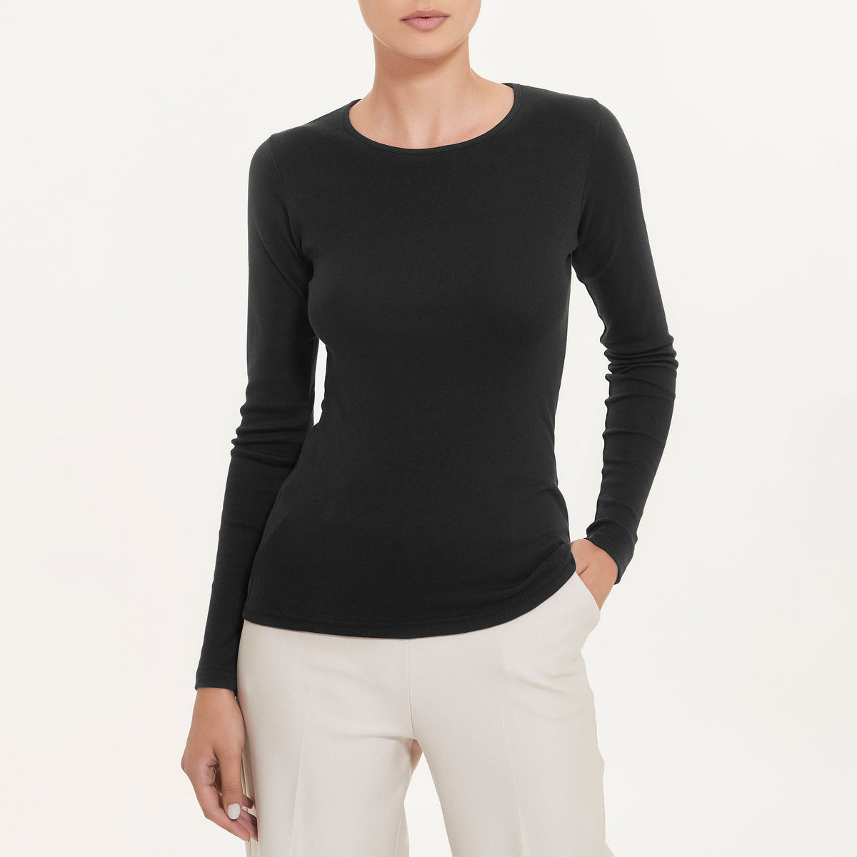 Maglia donna in ecocotton calda e soffice Ragno D274AB