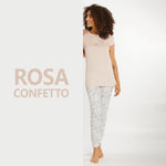 Pigiama Donna in cotone scollo serafino Nazareno Gabrielli D3040
