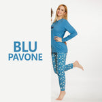 Pigiama Donna stelline 100% cotone Nazzareno Gabrielli D3046