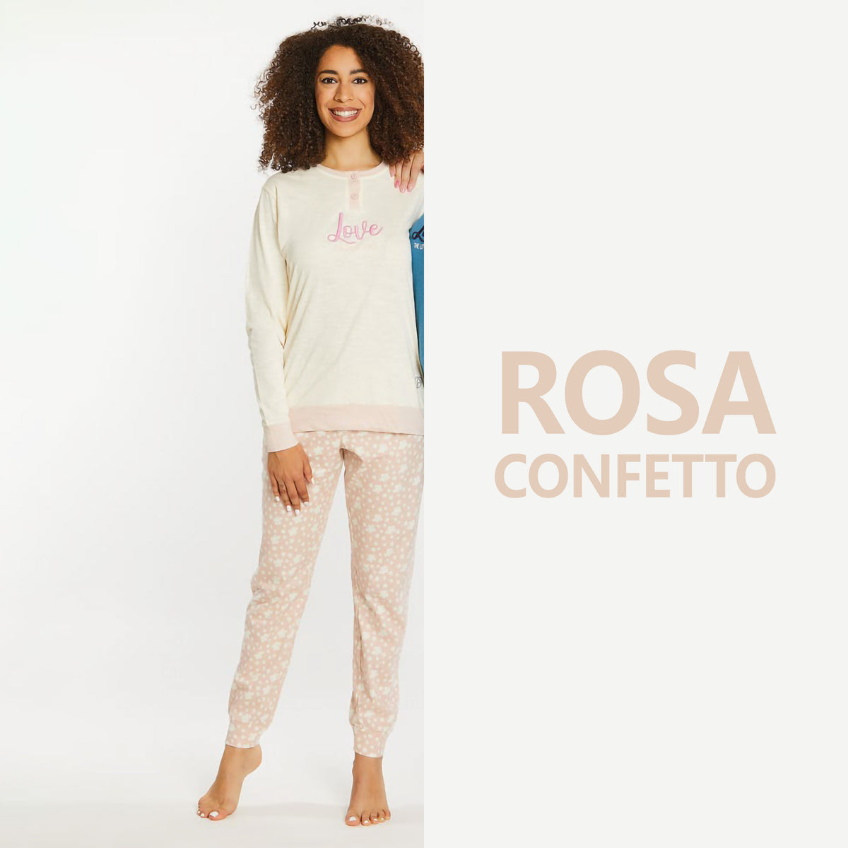Pigiama Donna stelline 100% cotone Nazzareno Gabrielli D3046