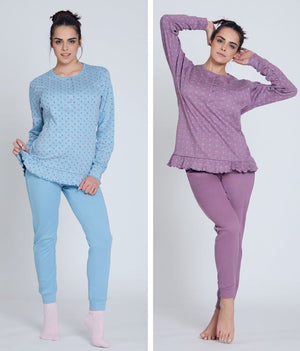Pigiama donna 100% caldo cotone Nazareno Gabrielli D6028