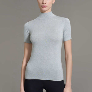 Maglia donna MC collo alto in ecoviscosa calda e morbida Ragno D794AY