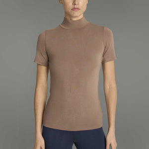 Maglia donna MC collo alto in ecoviscosa calda e morbida Ragno D794AY