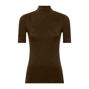 Maglia donna MC collo alto in ecoviscosa calda e morbida Ragno D794AY