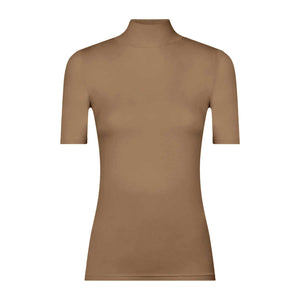 Maglia donna MC collo alto in ecoviscosa calda e morbida Ragno D794AY
