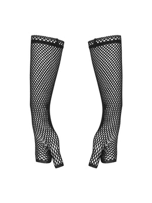 Sexy manicotti guanti a rete senza dita Obsessive Darkie Mittens