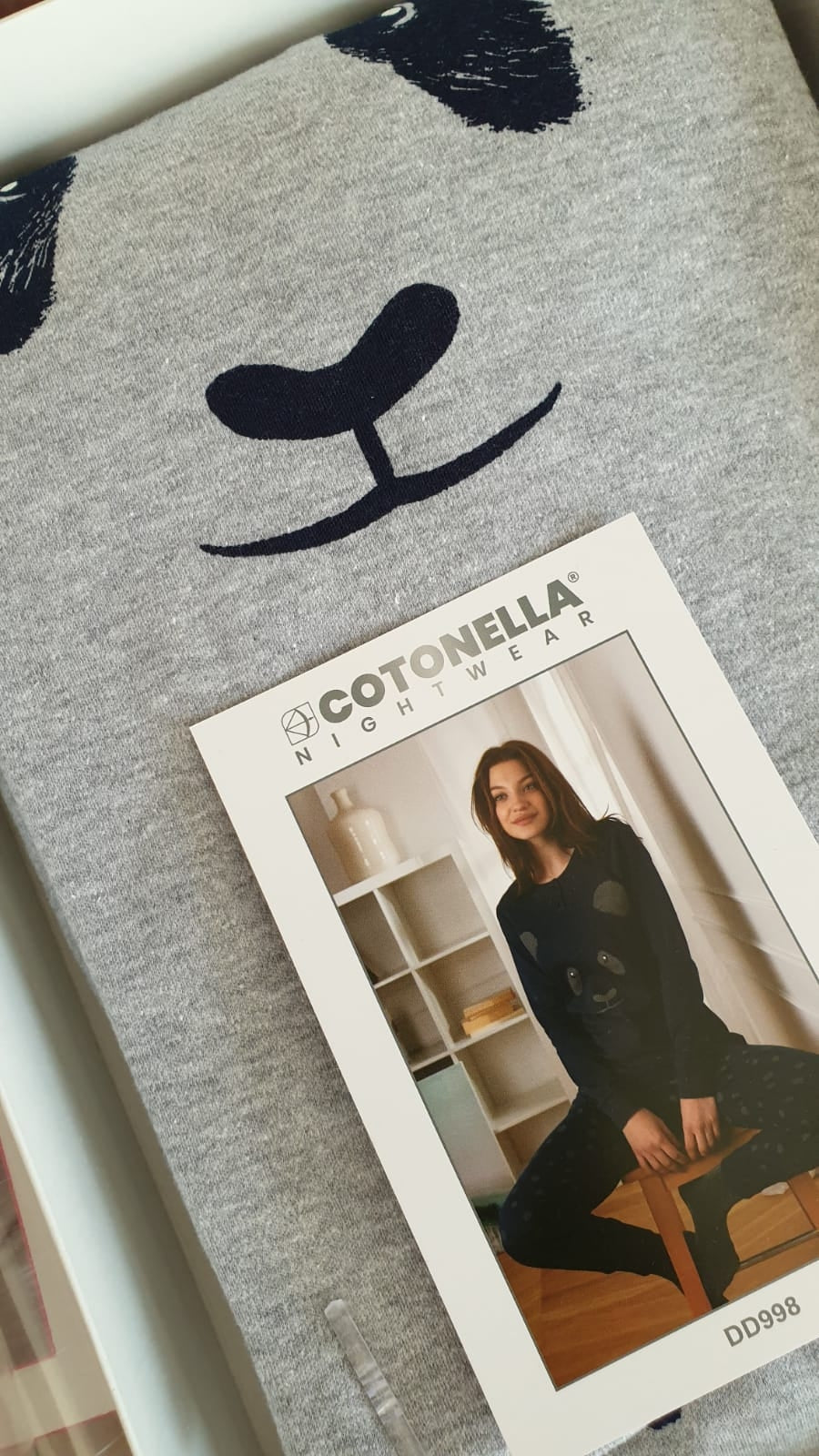 Pigiama donna Cotonella DD998 caldo cotone panda