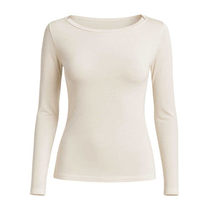 Maglia donna scollo a barca modal e cashmere Ragno DM03AB