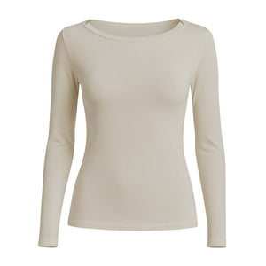 Maglia donna scollo a barca modal e cashmere Ragno DM03AB