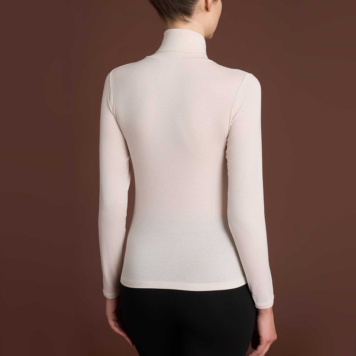 Maglia dolcevita donna cashmere e modal Ragno DM03AK